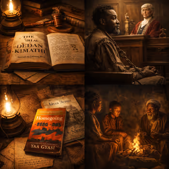 Fiction and oral storytelling depicted as a counter-archive to colonial history.