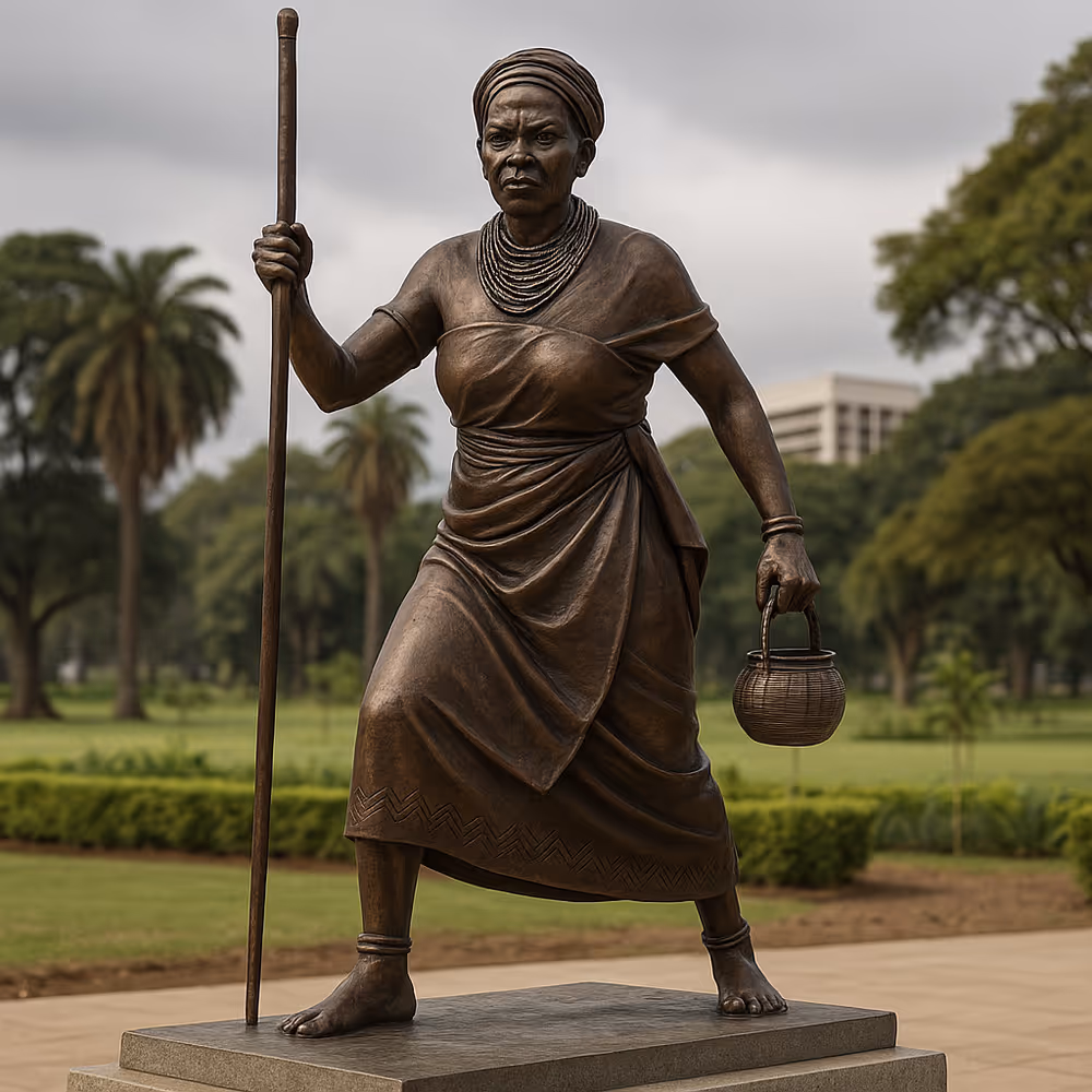 Statue of Mekatilili wa Menza in Malindi, celebrating her as a Kenyan national heroine.