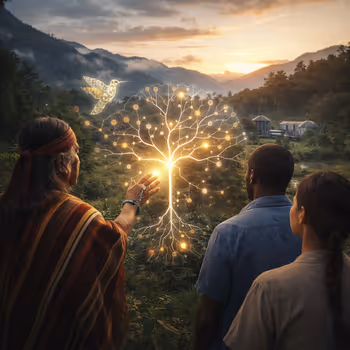 Relational and Indigenous ethics framing technology as part of a living ecosystem.